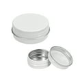 thumbnail image 6 of Uxcell 1/2oz 15ml Screw Top Lid Round Aluminum Cans Tin Containers White 24 Pack, 6 of 6