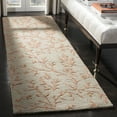 thumbnail image 3 of SAFAVIEH Soho Azalea Floral Wool Area Rug, Green/Gold, 6' x 6' Square, 3 of 10