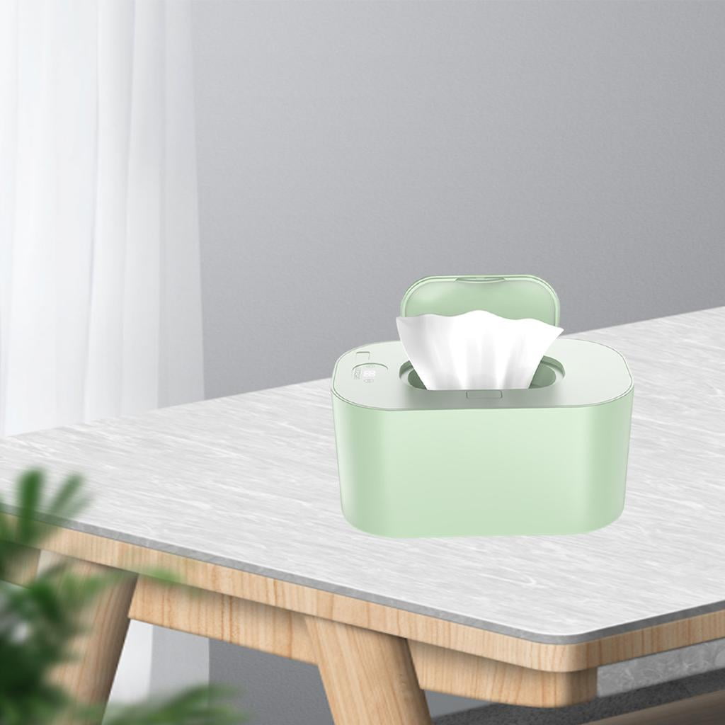 LeeQinersw Wipe Warmer Dispenser Fast Charging Large Capacity LED Display for Baby Green