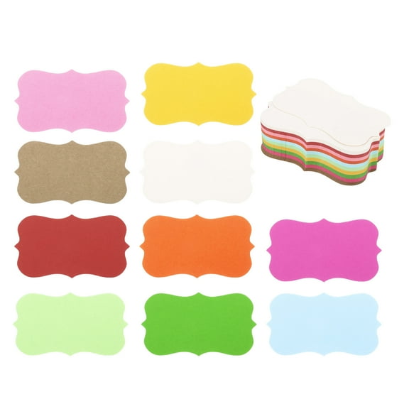 Uxcell 2" x 3.5" Blank Paper Business Cards Small Index Flash Cards Message Note Card Lace, Assorted Colors 100 Pack