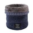 thumbnail image 2 of Bufanda cálida de invierno para hombres y mujeres, que combina con todo, además de bufanda de terciopelo, cuello de punto engrosado de lana degradada, 2 of 6