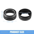 thumbnail image 4 of Unique Bargains Air Conditioning Climate Control Switch Knob Cover Ring Trim for Toyota Corolla Sedan Black (Set of 2), 4 of 6