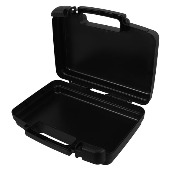 WEUVEB Caja De Almacenamiento Para Herramientas Portátil De Plástico Negro Con Seguro Y Resistente