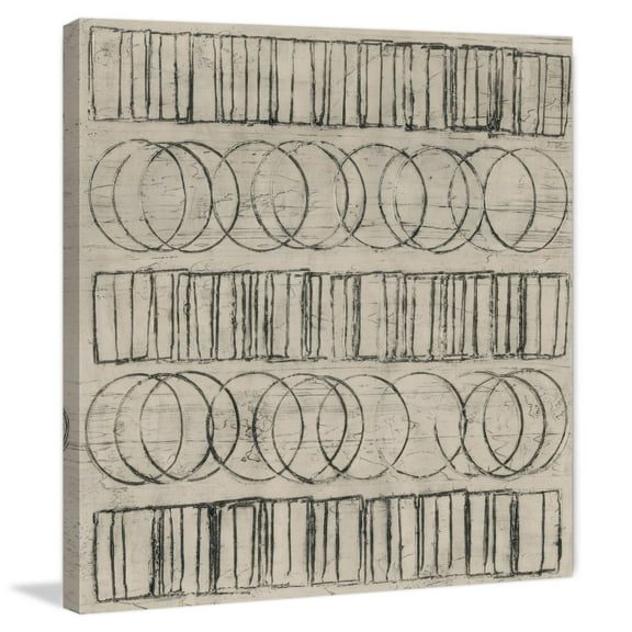 Marmont Hill "Circles & Squares" Painting Print on Wrapped Canvas