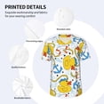 thumbnail image 3 of KLL Ducks and Anchors for Men's Baseball Shirts,Short Sleeve Casual Shirts Button Down Shirt for Men Beach Summer Wedding Shirt-Large, 3 of 7