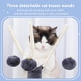 thumbnail image 3 of Cat Tree Tower, Scratching Posts with Removable Toys, Cozy Condo, Platform, Hammock, Sisal Scratch Board and Ball for Indoor Kittens, 3 of 16