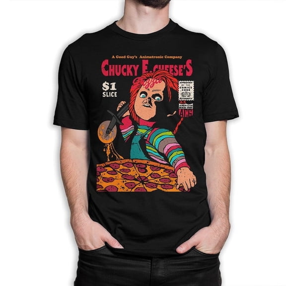Chucky Pizza Funny T-shirt / Child's Play Shirt / Men's Women's All Sizes (yw-217)