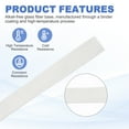 thumbnail image 3 of Uxcell 33Ft-4mm High TEMP Fiberglass Sleeve Insulation Cable Protectors White, 3 of 7