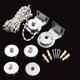 thumbnail image 1 of Juego de piezas de reparación de cadena de cuentas de soporte de embrague de persiana enrollable para tubo Universal de 28mm 38mm 1 Juego-blanco LingWen 9024715790613, 1 of 1