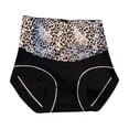 thumbnail image 2 of Clearance under 5 Female Leopard Print Women's Underwear European And American High Waisted Waist Cinching Hip Lifting Plus Size Seamless Underwear Gray XL, 2 of 4
