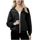 thumbnail image 2 of HongQid Hoodies for Women Soft Zip Up Hooded Long Sleeve Casual Oversized Sweatshirt Hooded Tops, 2 of 7