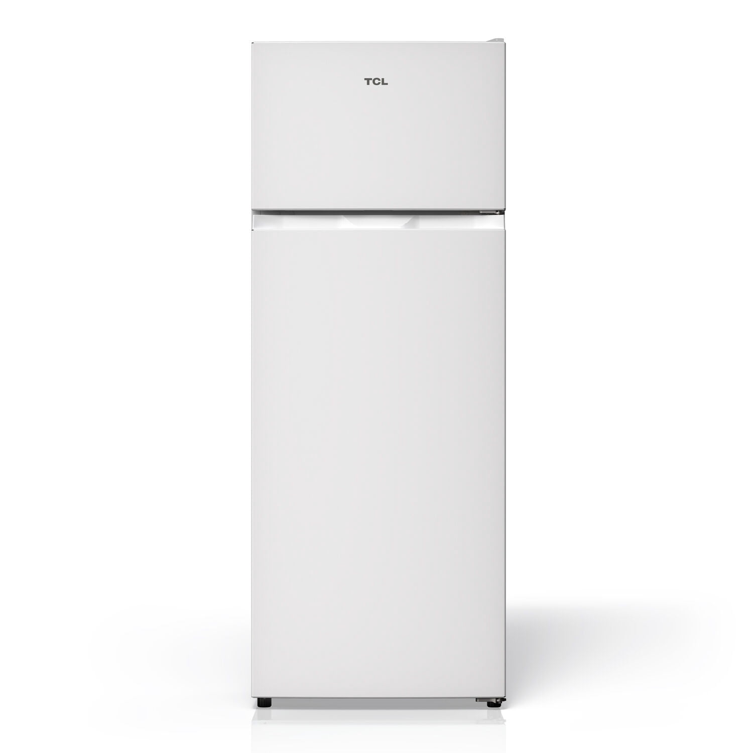 TCL White Double Door Refrigerator with Freezer for Home, Kitchen