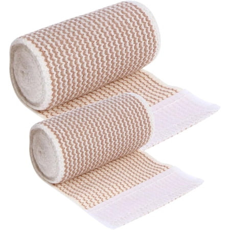Pukitry 2rolls Elastic Adhesive Self Adhesive Bandages Wrap for Sports Use Wrist Tape Body Tape Material Multi-Functional