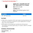 thumbnail image 2 of Ignition Coil - Compatible with 1997 - 2001 Toyota Camry 2.2L 4-Cylinder 1998 1999 2000, 2 of 2