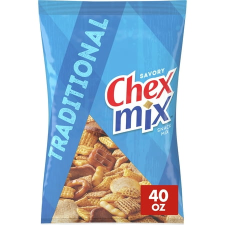 Chex Mix Traditional Savory Snack Mix, 40 oz