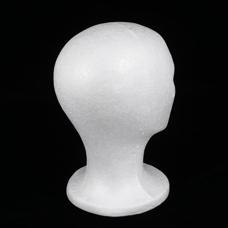 Mannequin Head White Male Face Model Display Manikin Stand for Hat Scarf  Wigs (Short) 