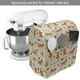 thumbnail image 2 of Cat Stand Mixer Cover, Do Yoga Be Happy Theme Warm Cats in Positions Smiling Suns Paws Prints Hearts, Kitchen Appliance Organizer Bag Cover with Pockets, 5 Quarts, Cream Orange Brown, by Ambesonne, 2 of 4