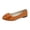 Orange, variant on Women's Slippers Flat Heel Closed Toe Slip-on Loafer Slippers Winter Casual Vintage Indoor Outdoor Flat Bowknot Shoes for Women