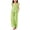Green, variant on Girls' Gingham 2-Piece Set - Ruffle Sleeve Top & Wide Leg Pants, Lightweight Plaid Outfit for Beach & Summer Wear Pink 7 Years