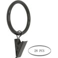 thumbnail image 2 of MERIVILLE Curtain Rings with Clips, Set of 28, 1.5" Inner Diameter, Fits Up to 1 1/4" Rod, Oil-Rubbed Bronze, 2 of 2