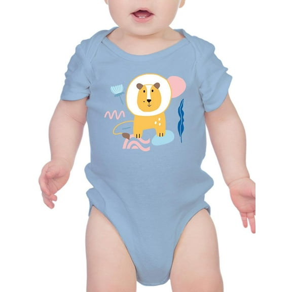 Funny Astronaut Lion Bodysuit Infant -Image by Shutterstock, 18 Months