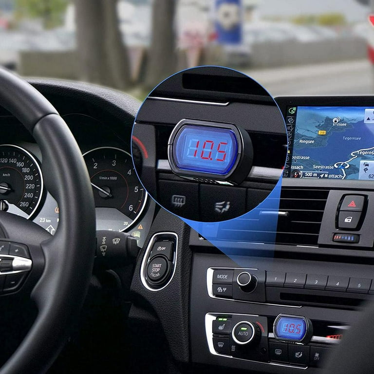 2 In 1 12 V 24v Volt Battery Voltage Tester Monitor Meter Cigarette - Foto 6