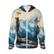 thumbnail image 1 of Balery Iceberg Bald Eagle Sudadera ligera de manga larga con capucha y protección solar UPF 50+ para hombre y mujer, ideal para pesca y running-Small, 1 of 7