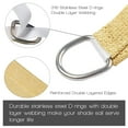 thumbnail image 6 of 6'X8' sand-colored HDPE sunshade sail, 6 of 6