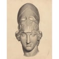 thumbnail image 2 of John Flaxman 12x14 Gold Ornate Wood Frame and Double Matted Museum Art Print Titled - Antique Head with a Helmet, 2 of 4