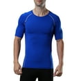 thumbnail image 1 of Camiseta deportiva para hombre Color sólido O Cuello Manga corta Secado rápido, 1 of 8