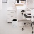 thumbnail image 2 of Minkissy White Marble Waste Bin PP Plastic Container for Storage Easy to Use Reusable Perfect for Small Spaces 8.5L, 2 of 7