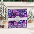 thumbnail image 4 of Leodye 44 pcs Colorful Shatterproof Plastic Christmas Ball Ornaments Set, Multi-Size Christmas Baubles, Hanging Decorations for Tree, Wreath, Garland, (1.57-3.15 Inches), 4 of 4
