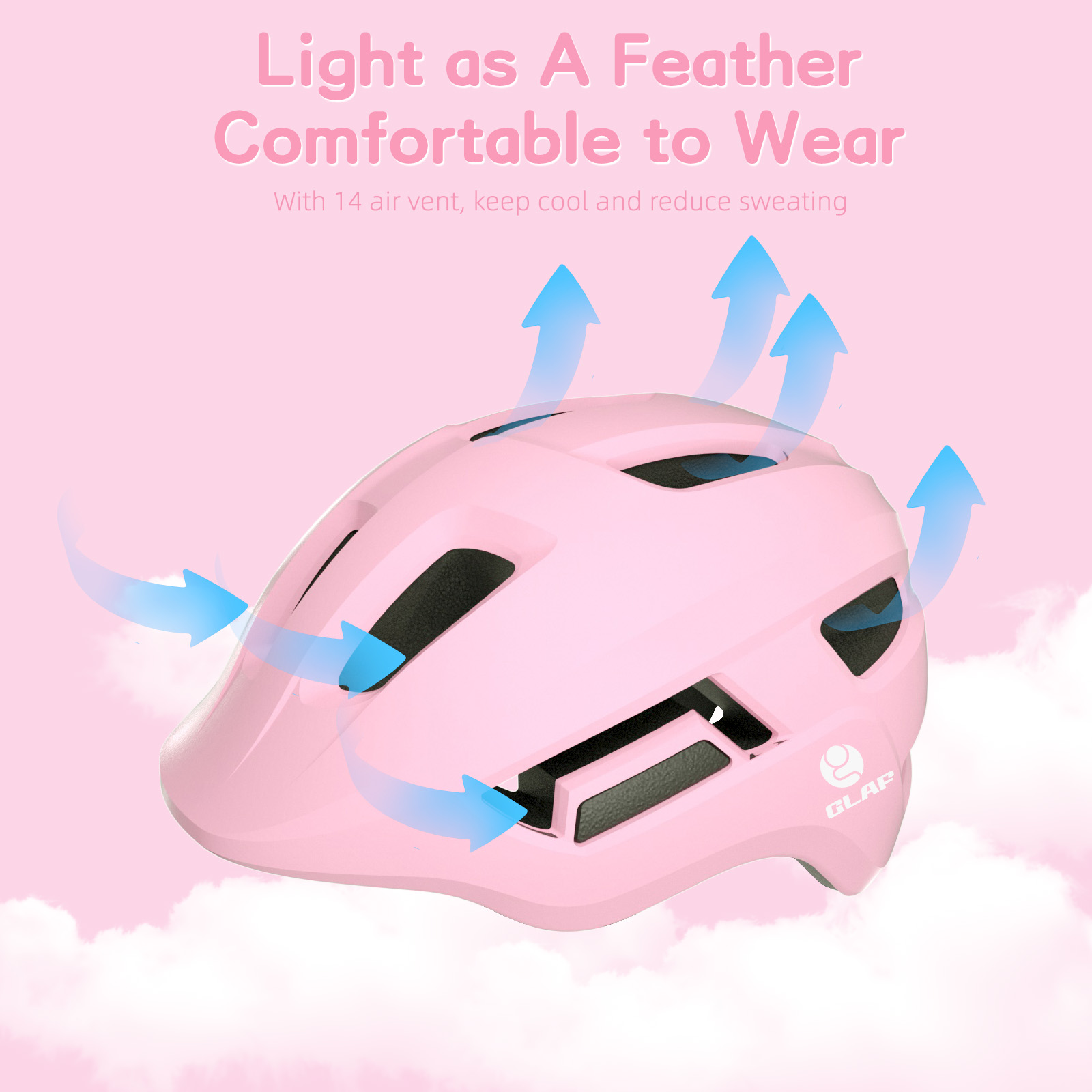 GLAF Baby Bike Helmet Toddler Helmets for 1 Year Old and Up Infant Girls Boys Multi Sport Adjustable for Scooter Bicycle Kids Youth Child Skateboard Safety Cycling