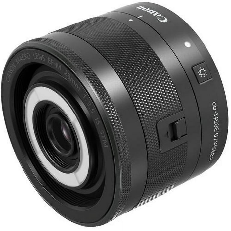 Canon EF-M 28mm f/3.5 Macro IS STM Lens for EOS M Series Cameras