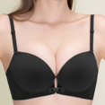 thumbnail image 5 of Lumistal Bras for Women No Underwire Contrast Color Thin Strap Bra Front Cup Everyday T Shirt Bra Comfortable No Underwire Wireless Bra Bras for Women XL, 5 of 7