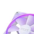 thumbnail image 3 of NZXT F120 RGB Fans - RF-R12TF-W1- Advanced RGB Lighting Customization - Whisper Quiet Cooling - Triple (RGB Fan & Controller Included) - 120mm Fan - White, 3 of 5