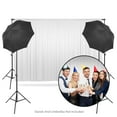thumbnail image 4 of Lann's Linens Set of 2 Photography Backdrop Curtains, 5ft x 7ft White Wedding Photo Background, 4 of 7