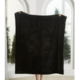 thumbnail image 3 of Cozy Haven Faux Fur Throw Blanket for Adults, Black, 50" x 72", 3 of 10