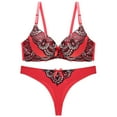 thumbnail image 3 of Conjunto de sujetador de tanga grande de encaje sexy y seductor personalizado para mujer, 3 of 6
