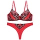 thumbnail image 4 of Conjunto de sujetador de tanga grande de encaje sexy y seductor personalizado para mujer, 4 of 5