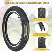 Zukka 2-Pack 20x2.2 Inch Mountain Bike Tires with 2 Inner Tubes - Foldable, Puncture Resistant, MTB Tire Set for E-Bike Off-Road Biking