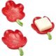thumbnail image 1 of Jabonera de cerámica con forma de flor, 2 estilos, autodrenante, para baño, elegante, para ducha, 1 of 5