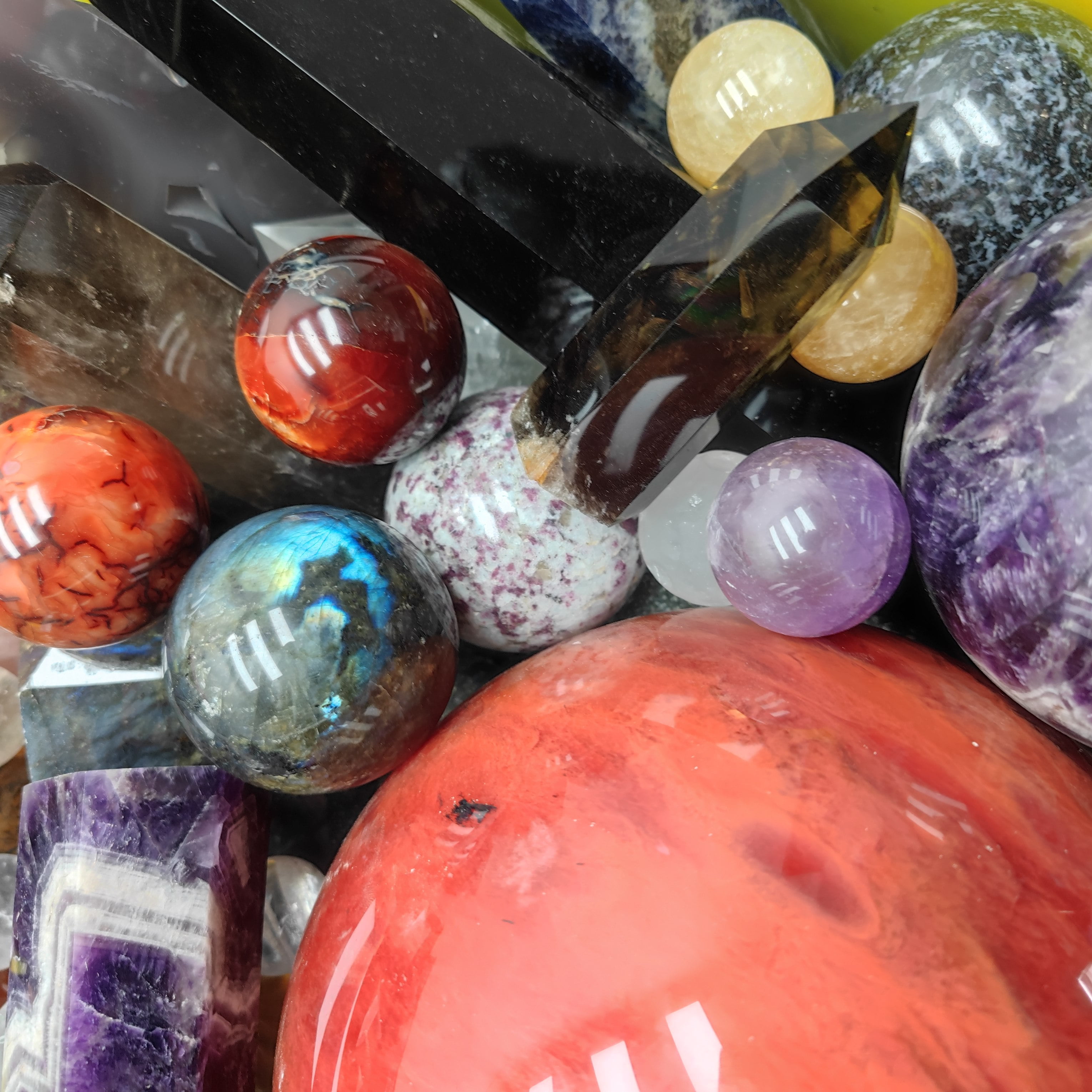 Healing Crystal Mystery Stone Bag Lucky Gemstone Witchy Crystals Scoops Crystal Jewelry High Quality Mindfulness box Home decor gift
