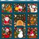 thumbnail image 5 of 2025 Pegatinas de ventana de vidrio con diseño de reno y Papá Noel, muñeco de nieve, copo de nieve, pegatina de pared electrostática, decoración navideña para el hogar Noel, 5 of 5