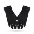 thumbnail image 1 of Guantes de invierno para mujer, puntos de calidez para montar, se refiere a guantes de punto gruesos con pantalla táctil de color sólido 1031, 1 of 5