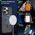 thumbnail image 2 of Strong  for iPhone 15 Pro Max Case, [Compatible with Magsafe][13FT  Drop Protection] Slim Translucent Matte Shockproof Case for iPhone 15 ProMax Case 6.7'', Titanium Black, 2 of 14