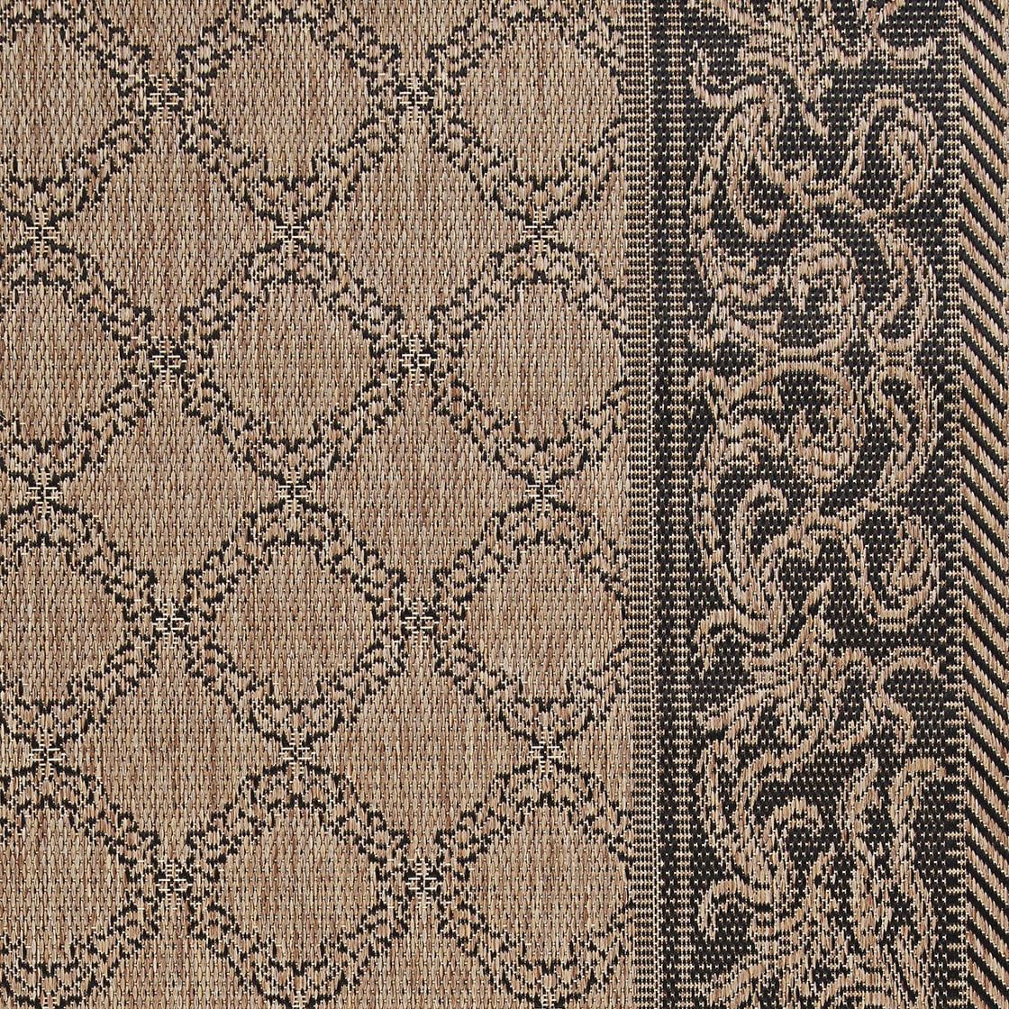 Couristan Garden Lattice Area Rug, Cocoa/Black ,Rectangle, 7'6" x 10'9"