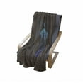 thumbnail image 3 of Ethnic Soft Flannel Fleece Blanket, Cow Skull Silhouette Forest Sky Moon Landscape Feathers Bohemian Wild, Cozy Plush for Indoor and Outdoor Use, 50" x 60", Umber Black and Pale Blue, by Ambesonne, 3 of 5