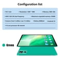 thumbnail image 4 of Tablets for Adults, Hwkond New 10.1-inch Android Tablet PC HD Ultra-thin Screen 5G Dual Frequency WiFi Bluetooth Tablet Computer Support 256G Memory Card And Dual SIM Communication,Green, 4 of 7