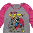 thumbnail image 3 of Marvel Thor - Katakana - Toddler and Youth Girls Shirt Tail Raglan, 3 of 5